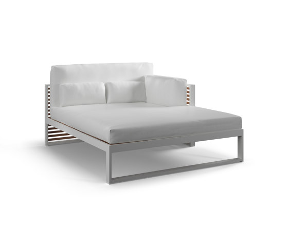 DNA Teakholz Modul Sofa 2 XL | Tagesliegen / Lounger | GANDIABLASCO