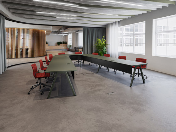 Slide connect flexible conference table system | Contract tables | RENZ