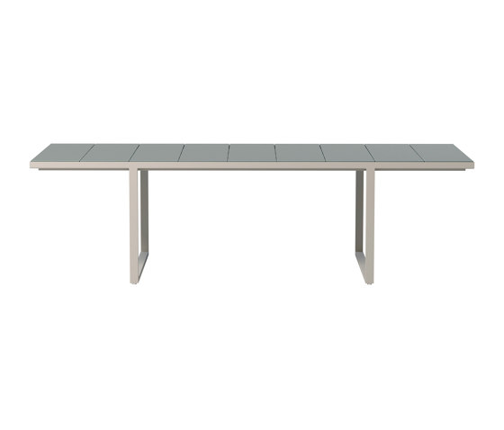 Nox table à manger - 264 cm - Linen frame, Moss glazed lava stone | Tables de repas | Tribù