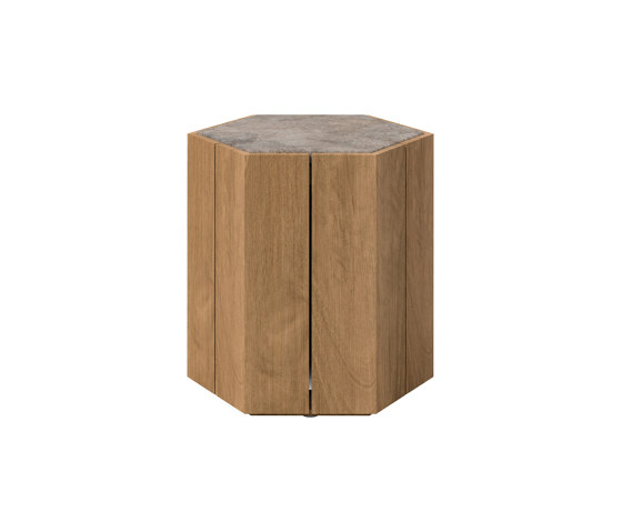 Hexagon table d'appoint Muschelkalk | Tables d'appoint | Tribù