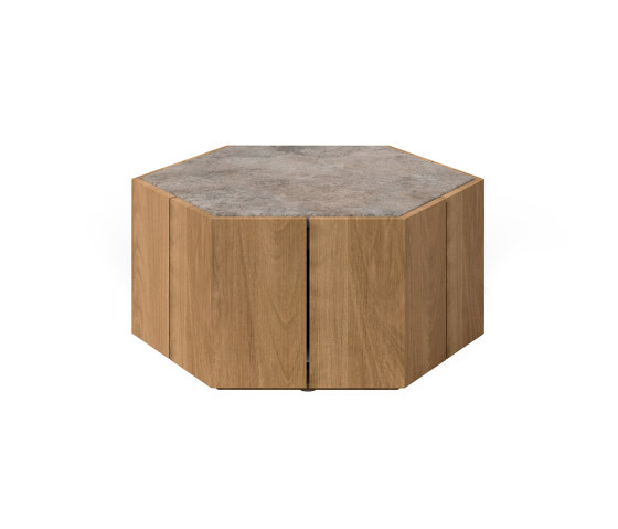 Hexagon table d'appoint Muschelkalk | Tables basses | Tribù