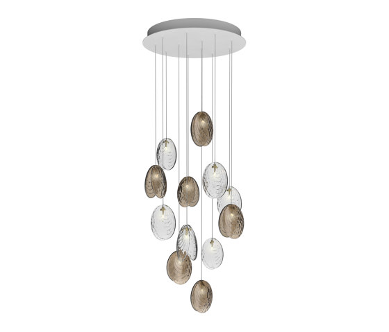 MUSSELS chandelier of 12 pcs | Suspensions | Bomma