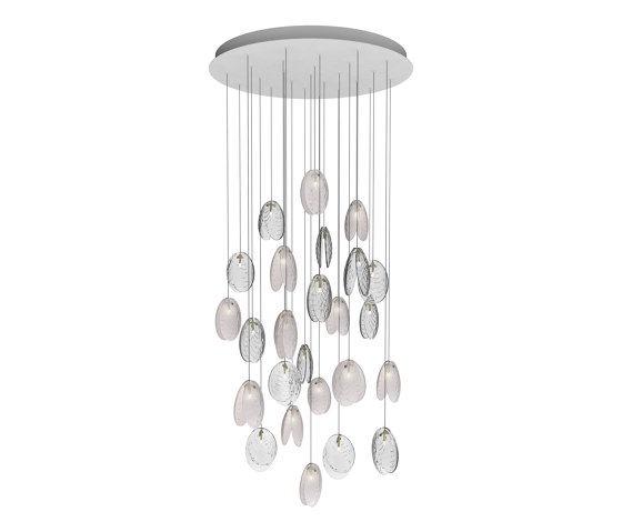 MUSSELS chandelier of 26 pcs round | Suspensions | Bomma
