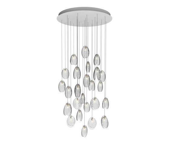 MUSSELS chandelier of 26 pcs round | Suspensions | Bomma