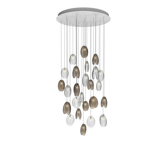 MUSSELS chandelier of 26 pcs round | Suspended lights | Bomma
