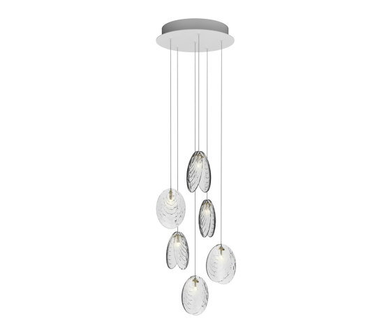 MUSSELS chandelier of 6 pcs | Lampade sospensione | Bomma