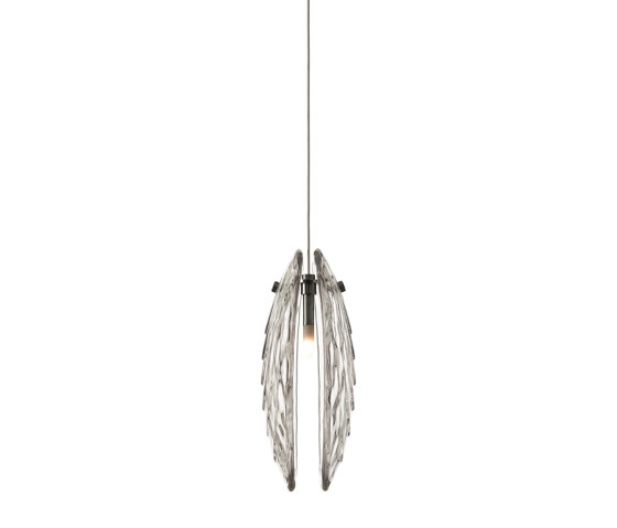 MUSSELS single pendant clear anthracite | Lampade sospensione | Bomma