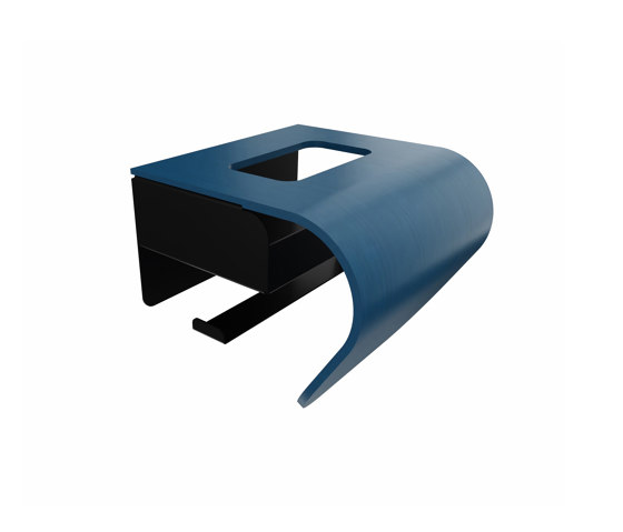 Captain vertical toilet roll holder with wet wipe dispenser | Paper roll holders | PlyDesign