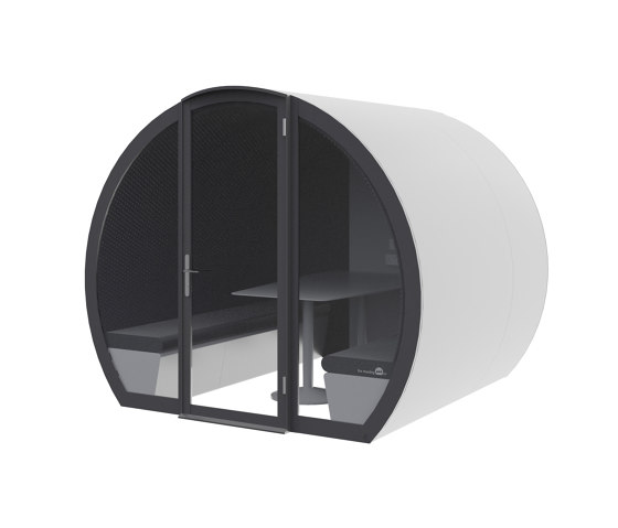 6 Person Fully Enclosed Meeting Pod with Acoustic Back Panel | Box de bureau | The Meeting Pod