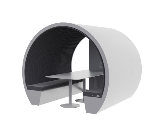 6 Part Enclosed Person Meeting Pod with Glass Back Panel | Sistemi assorbimento acustico architettonici | The Meeting Pod