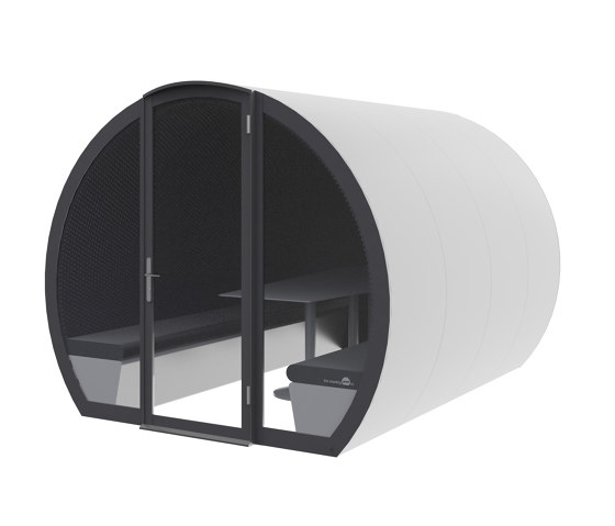 8 Person Fully Enclosed Meeting Pod with Acoustic Back Panel | Box de bureau | The Meeting Pod
