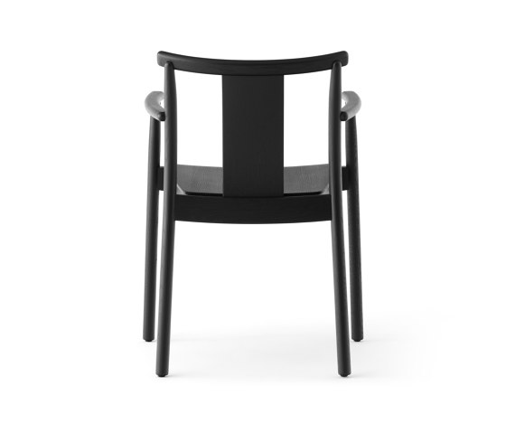 Merkur Dining Chair W. Armrest | Black Oak | Chaises | Audo Copenhagen