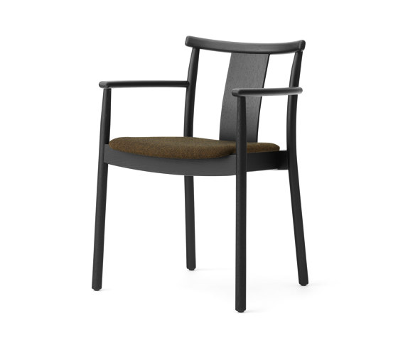 Merkur Dining Chair W. Armrest, Black Oak | Hallingdal 65 0370 | Sillas | Audo Copenhagen
