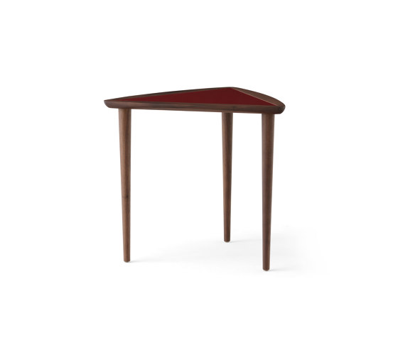 Umanoff Nesting Side Table, Walnut | Burgundy Tabletop | Side tables | Audo Copenhagen