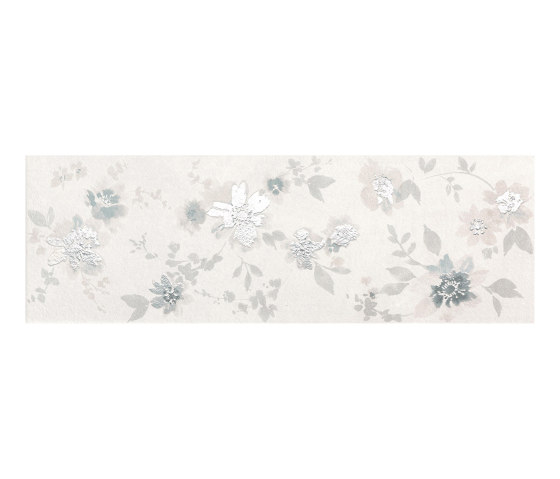Deco&More Flower White 25X75 | Baldosas de cerámica | Fap Ceramiche