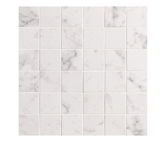 Roma Stone Carrara Delicato Macromosaico Satin 30X30 | Ceramic tiles | Fap Ceramiche