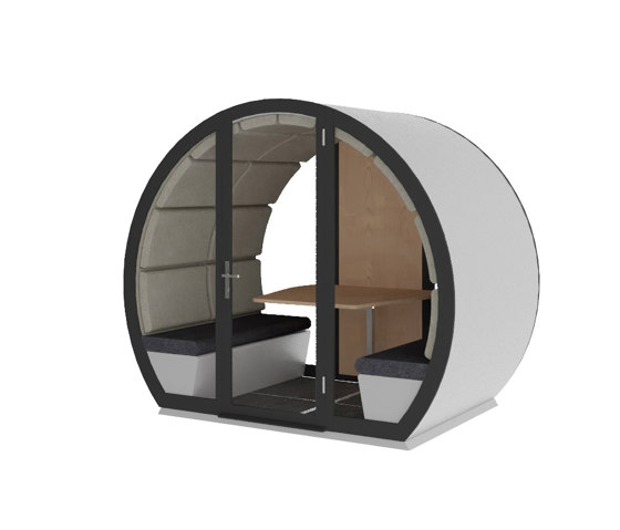 4 Person Fully Enclosed Outdoor Pod | Box de bureau | The Meeting Pod