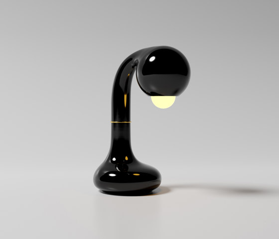 Table Lamp 12” Gloss Black | Lámparas de sobremesa | Entler