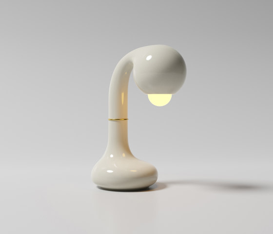 Table Lamp 12” Gloss White | Lámparas de sobremesa | Entler