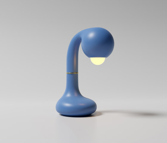 Table Lamp 12” Matte Blue | Luminaires de table | Entler