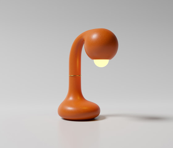 Table Lamp 12” Matte Burnt Orange | Table lights | Entler