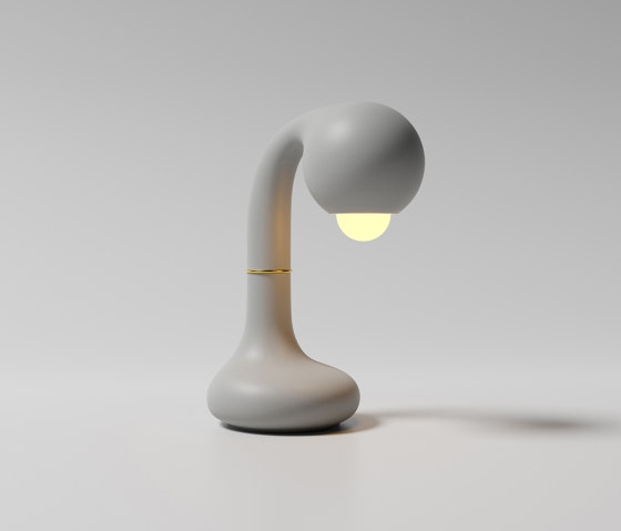 Table Lamp 12” Matte Grey | Lámparas de sobremesa | Entler