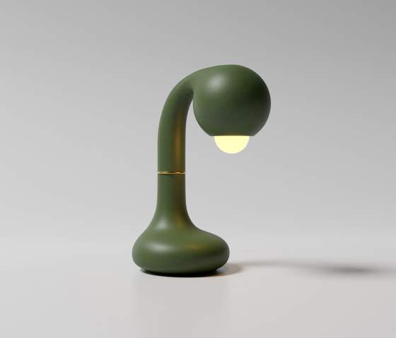 Table Lamp 12” Matte Olive | Table lights | Entler