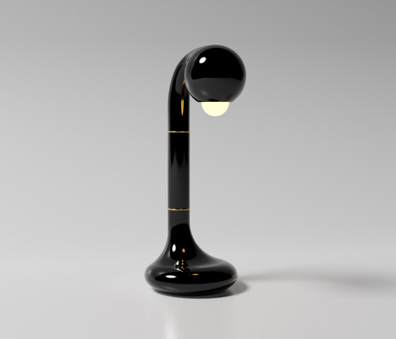 Table Lamp 18” Gloss Black | Tischleuchten | Entler