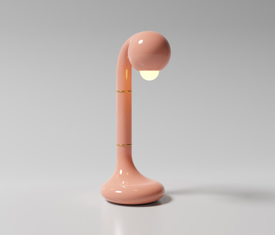 Table Lamp 18” Gloss Pink | Table lights | Entler