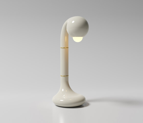 Table Lamp 18” Gloss White | Lampade tavolo | Entler