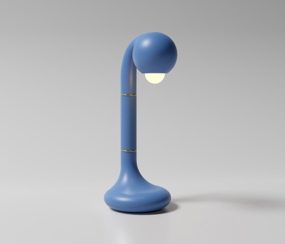 Table Lamp 18” Matte Blue | Lámparas de sobremesa | Entler