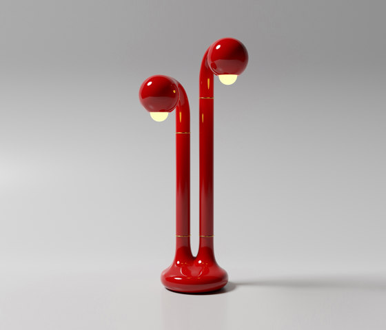 Table Lamp 2-Globe 28” Cherry | Tischleuchten | Entler