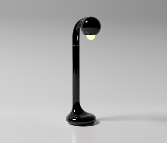 Table Lamp 24” Gloss Black | Lámparas de sobremesa | Entler
