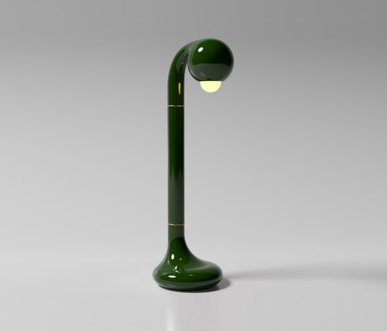 Table Lamp 24” Gloss Ivy | Lámparas de sobremesa | Entler