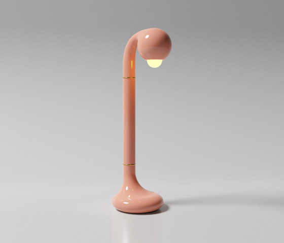 Table Lamp 24” Gloss Pink | Lámparas de sobremesa | Entler