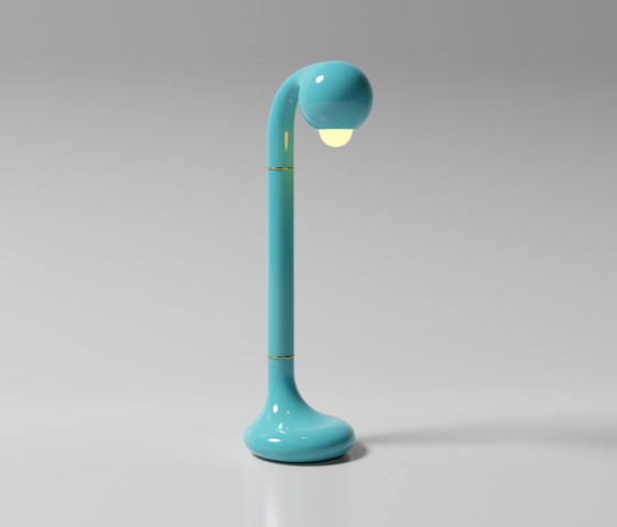 Table Lamp 24” Gloss Sky Blue | Lámparas de sobremesa | Entler