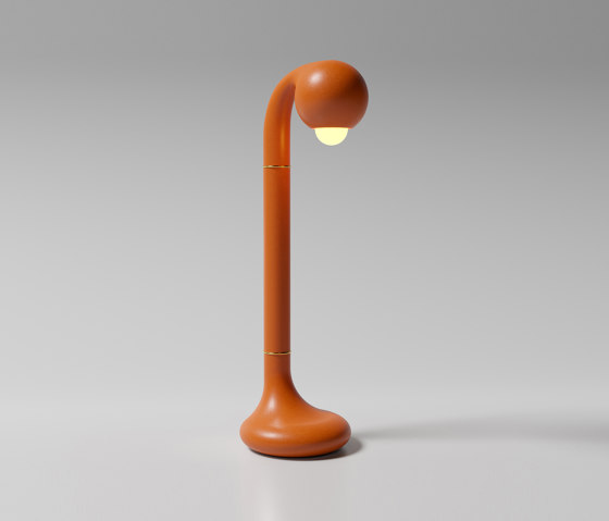 Table Lamp 24” Matte Burnt Orange | Table lights | Entler