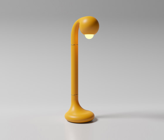 Table Lamp 24” Matte Yellow Ochre | Tischleuchten | Entler