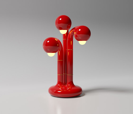 Table Lamp 3-Globe 24” Cherry | Tischleuchten | Entler