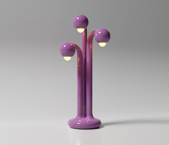Table Lamp 3-Globe 32” Lavender | Lámparas de sobremesa | Entler