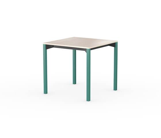 iLAIK extendable table 80 - birch/angular/emerald green | Dining tables | LAIK