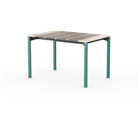 iLAIK extendable table 80 - birch/angular/emerald green | Mesas comedor | LAIK