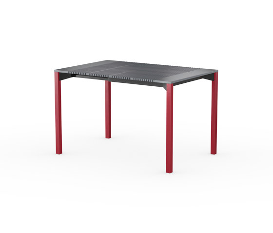iLAIK extendable table 80 - gray/angular/sienna red | Dining tables | LAIK