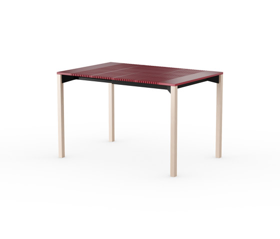 iLAIK extendable table 80 - sienna red/angular/birch | Tables de repas | LAIK