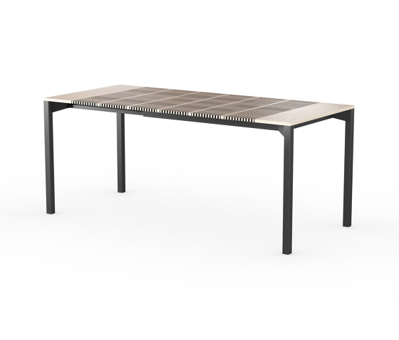 iLAIK extendable table 120 - birch/angular/black | Dining tables | LAIK