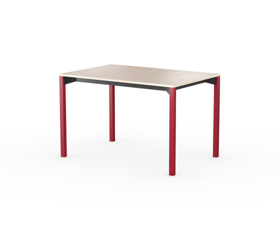 iLAIK extendable table 120 - birch/angular/sienna red | Dining tables | LAIK