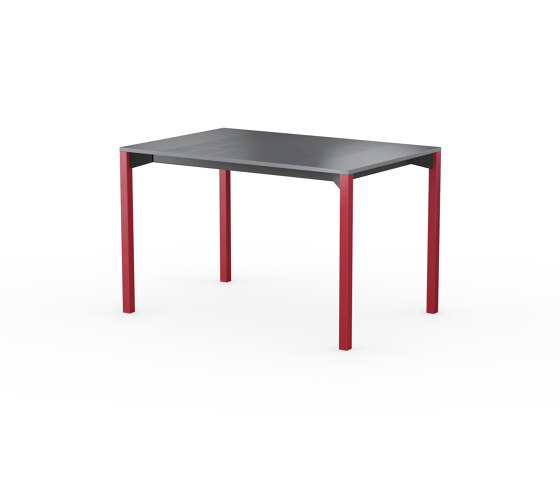 iLAIK extendable table 120 - gray/angular/sienna red | Dining tables | LAIK