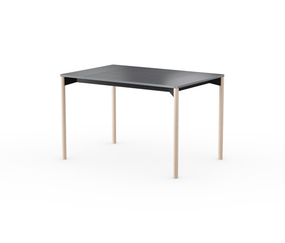 iLAIK extendable table 120 - gray/rounded/birch | Dining tables | LAIK