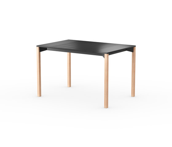 iLAIK extendable table 120 - black/angular/oak | Dining tables | LAIK