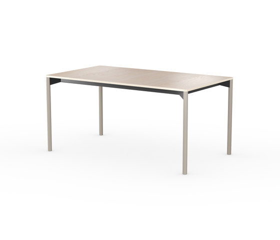 iLAIK extendable table 160 - birch/rounded/graybeige | Dining tables | LAIK